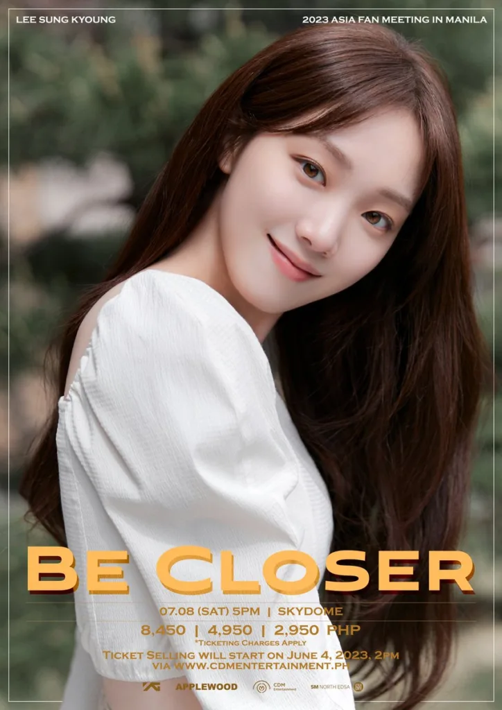 Lee sung kyung be closer manila