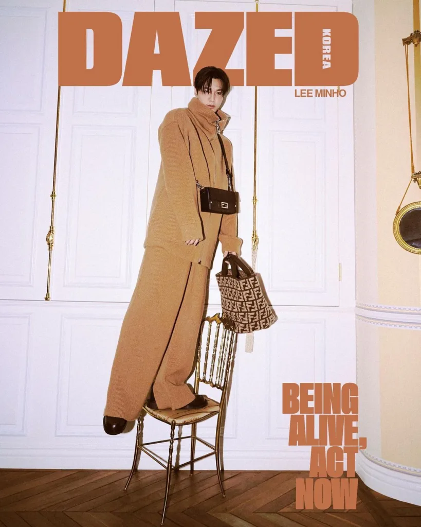 LEE MINHO models fendi for Dazed Korea