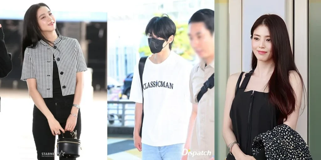 K-Pop stars at Incheon international airport