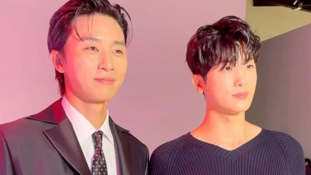 Park seo joon and park hyung sik at chanel de tweed event in seoul