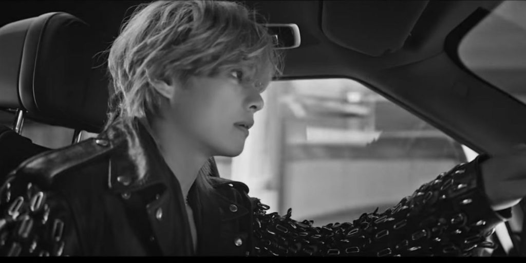 BTS V in a teaser for 'Blue' MV