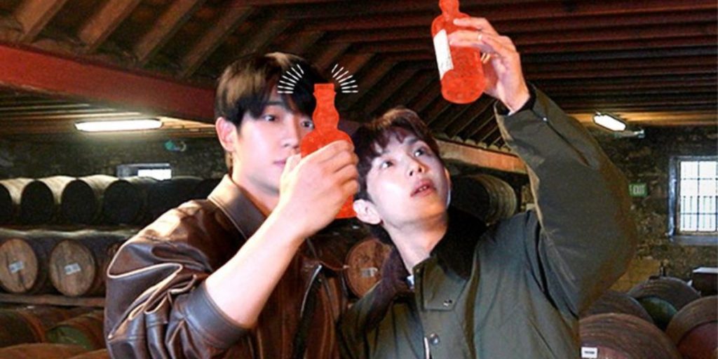 Jung Hae In and Im Siwan in a poster for 'Actors on a Journey