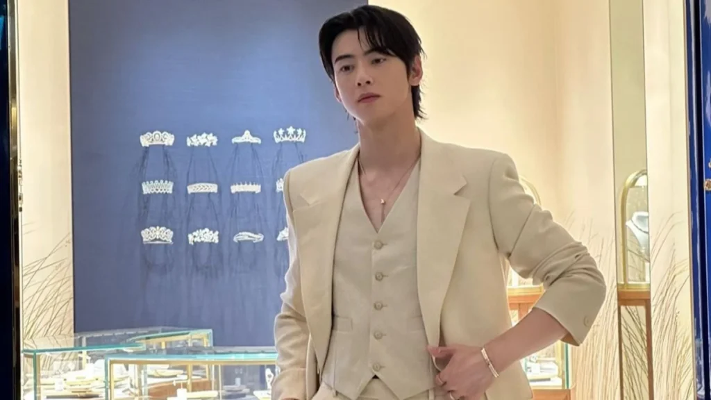 Cha eunwoo at Chaumet pop-up store opening in Seoul