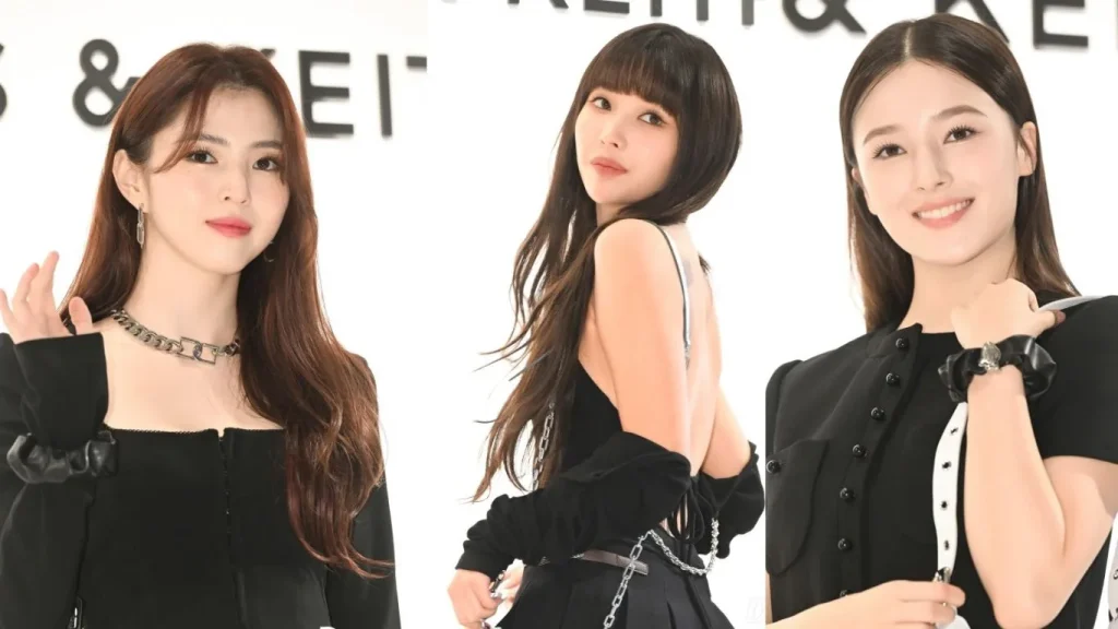 Han So hee, Seyeon, and nancy at Charles and Keith store opening in Seoul