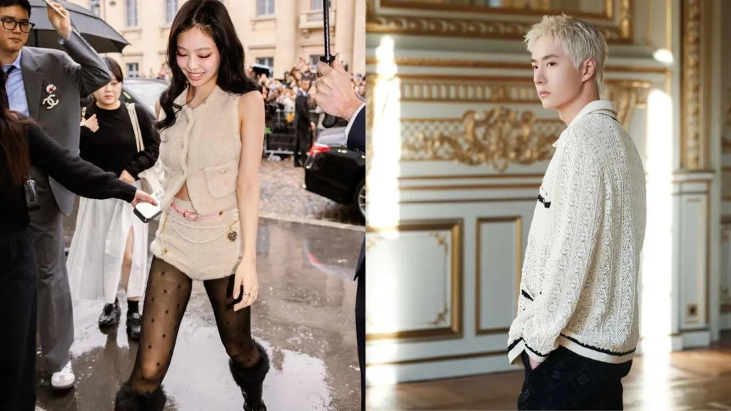 Jennie and wang yibo at the Paris fashion Week