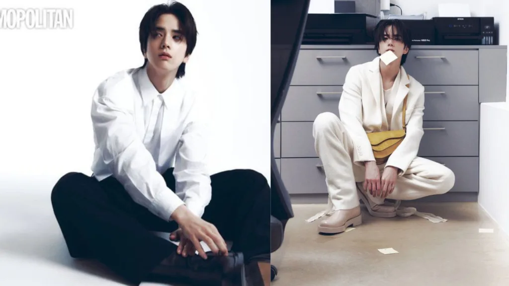 Younghoon of the boyz for cosmopolitan korea