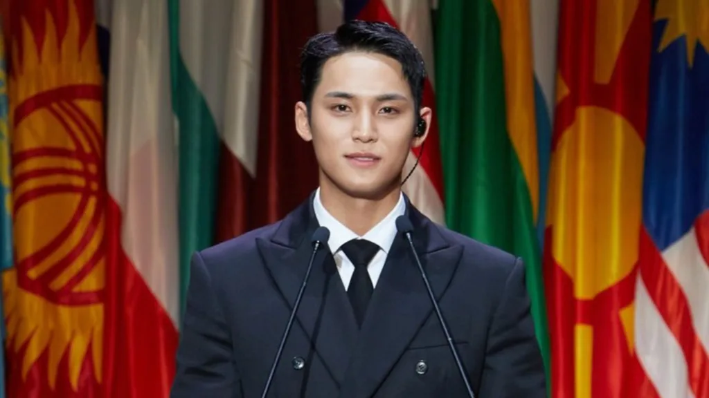 Mingyu of seventeen at UNESCO Youth forum