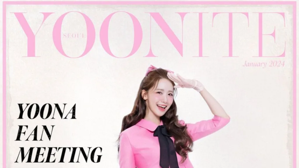 Yoona in a poster for her Yoonite fan meeting tour