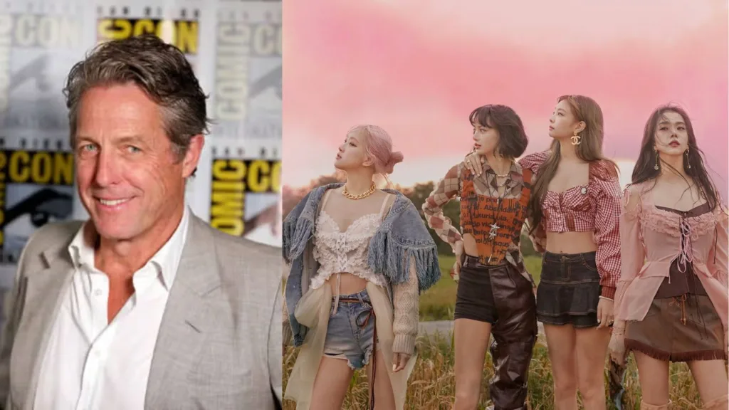 hugh grant admits to being a fan of Blackpink
