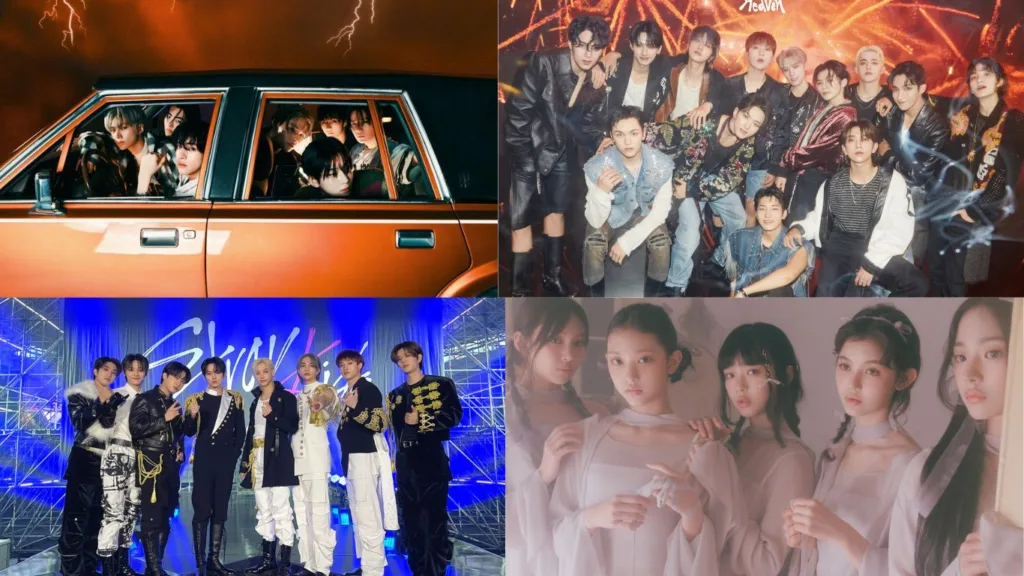 Golden disc awards lineup including stray kids, enhypen, seventeen, and newjeans