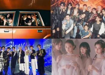 Golden disc awards lineup including stray kids, enhypen, seventeen, and newjeans