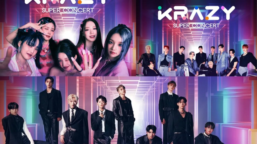 Krazy Super Concert lineup gidle, the boyz, and zerobaseone