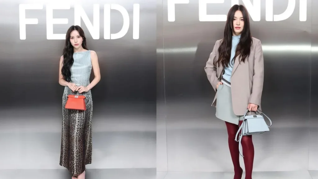 TWICE's Mina and Song Hye Kyo at the Fendi Haute Couture SS24 Show in Paris