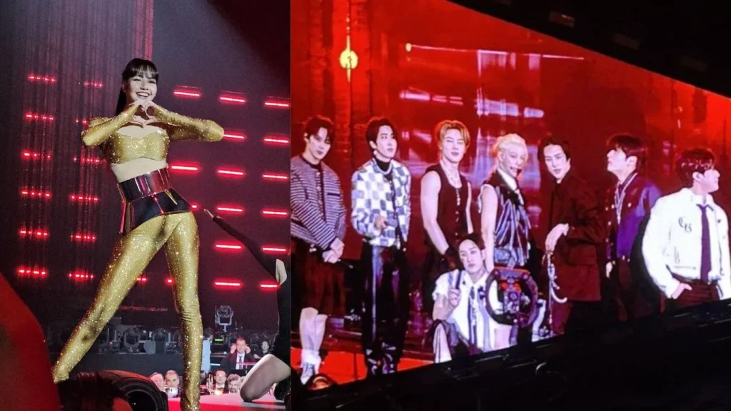 Lisa and Stray Kids at Gala Des Pièces Jaunes 2024