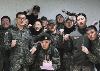 J-hope of bts celebrating birthday in the military