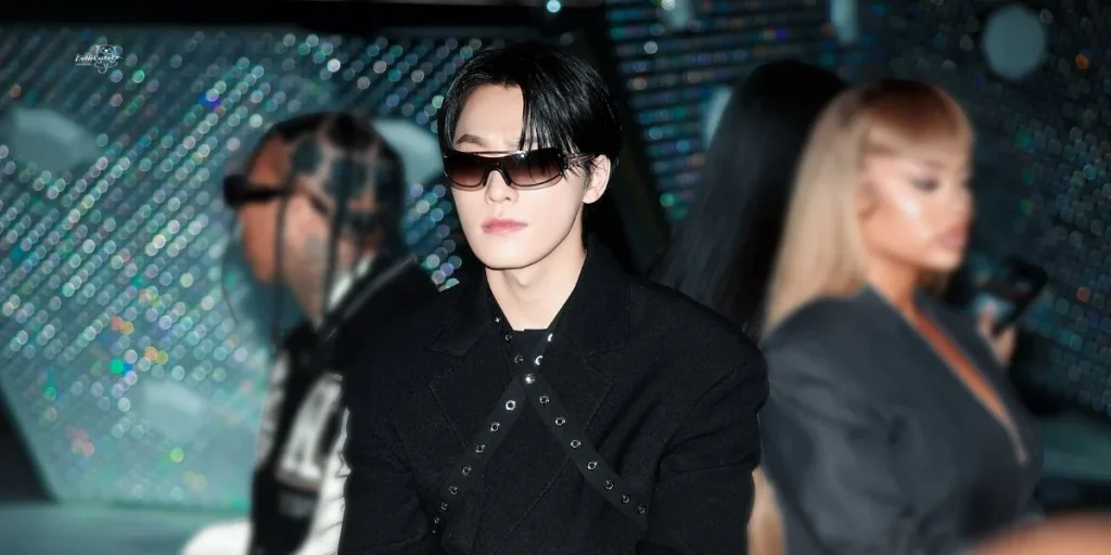 dino of seventeen at off-White FW24 show for Paris Fashion Week