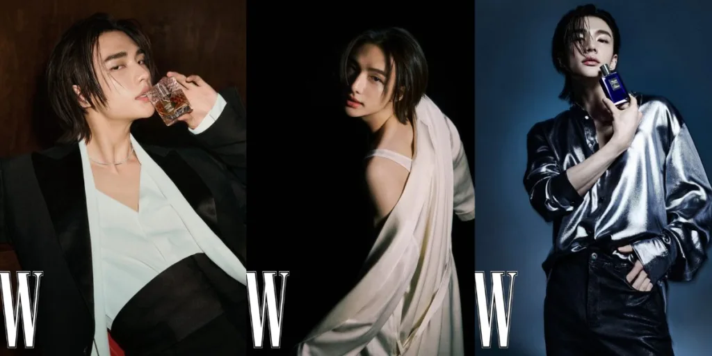 Hyunjin for Kilian Paris on the cover of W Korea