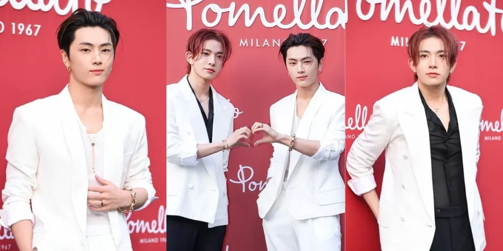 Jay and Heeseung of ENHYPEN at Pamellato event