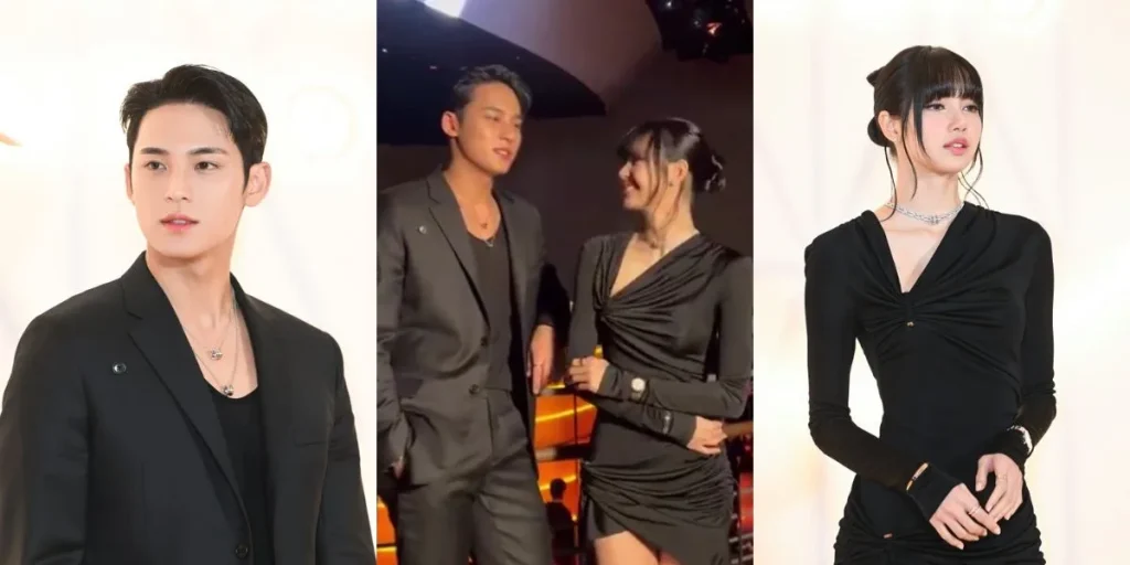 Mingyu and Lisa at Bulgari event in Seoul