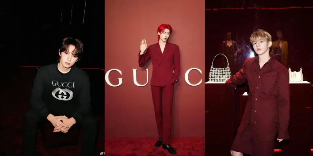 SEVENTEEN's Jun and ZEROBASEONE’s Zhang Hao and Ricky Attended Gucci Ancora Event in Shanghai