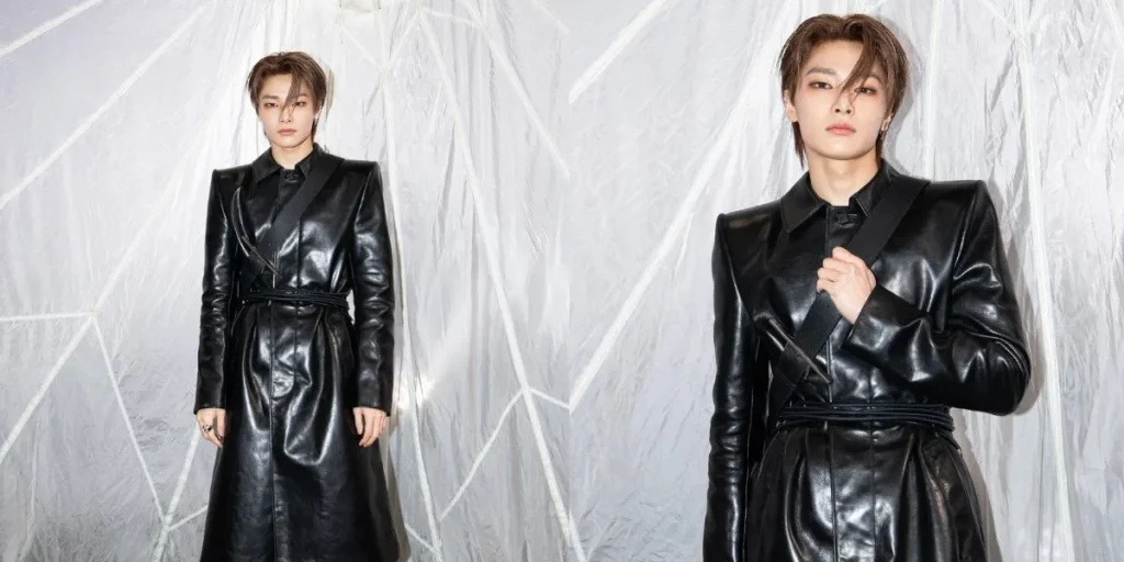 I.N from Stray Kids at the Alexander McQueen FW24 show