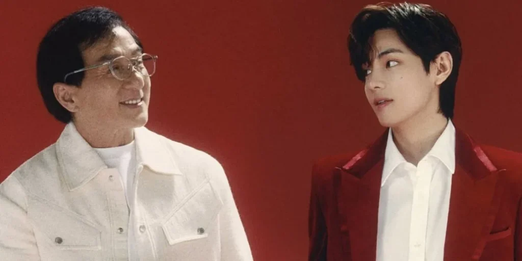 BTS V and Jackie Chan