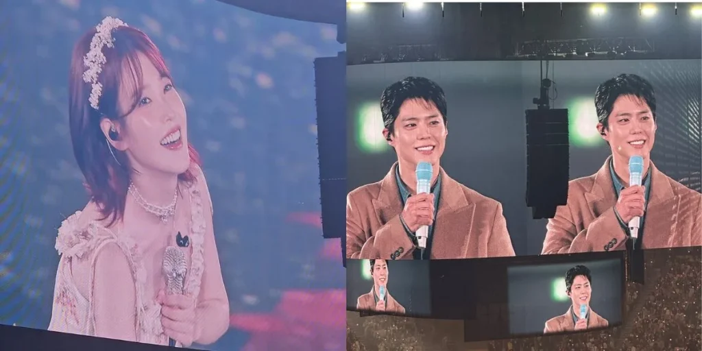 IU and Park Bogum at Seoul concert