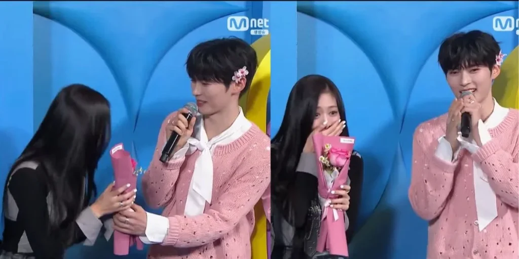 Sung Hanbin and Ahyeon at M Countdown