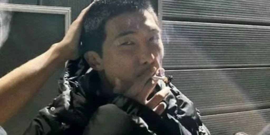 BTS RM smoking