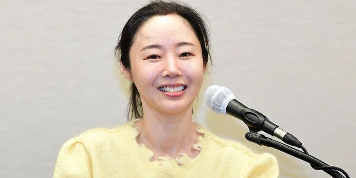 CEO Min Hee Jin at the Press Conference