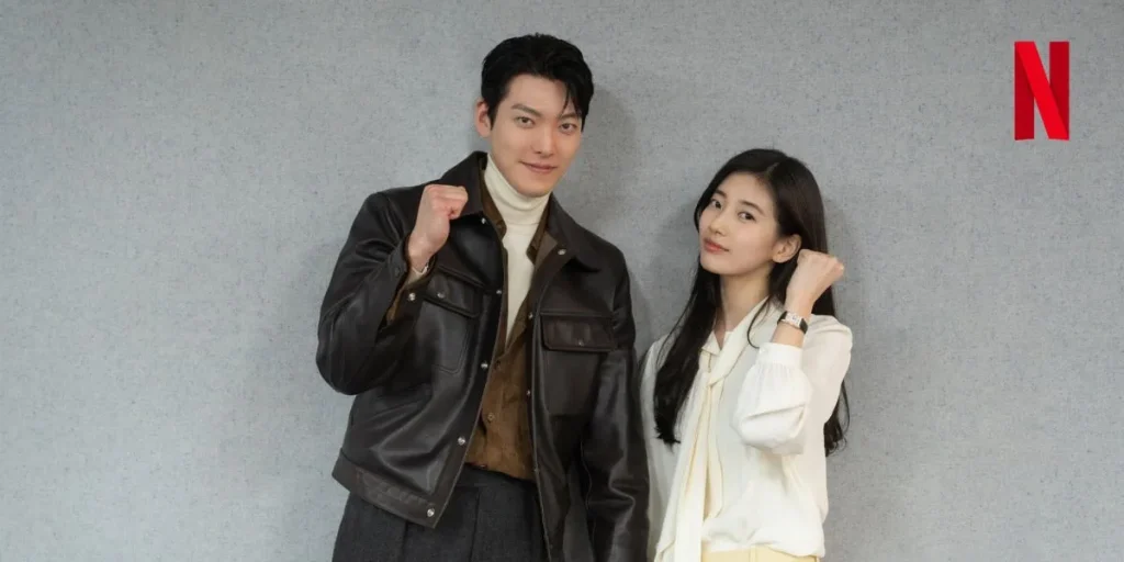 Suzy and Kim Woobin at the script reading for All The Love You Wish For