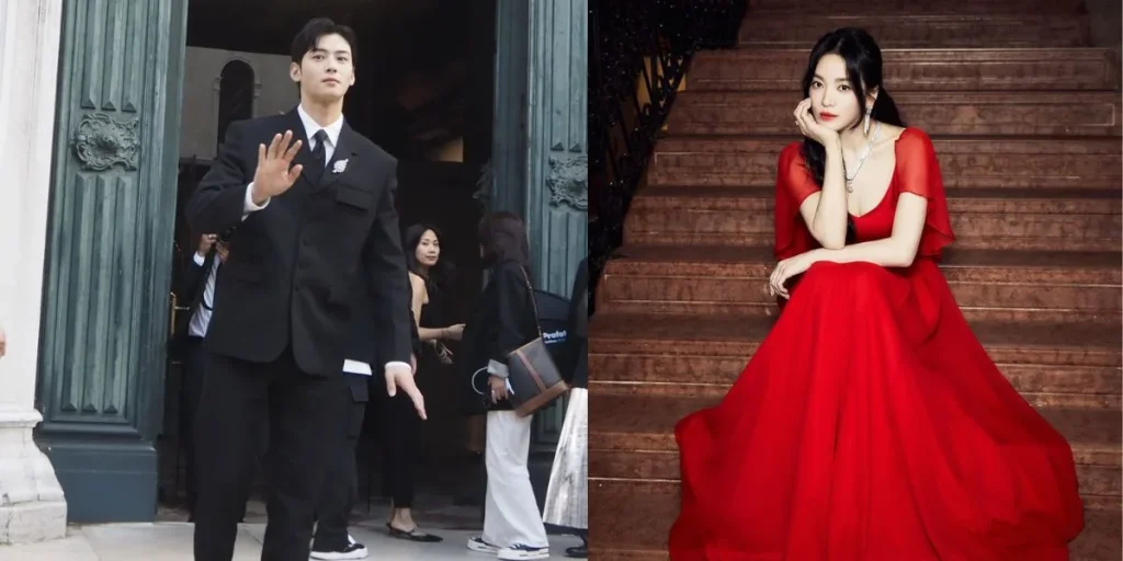 Cha Eunwoo and Song Hye Kyo at Chaumet event in Italy