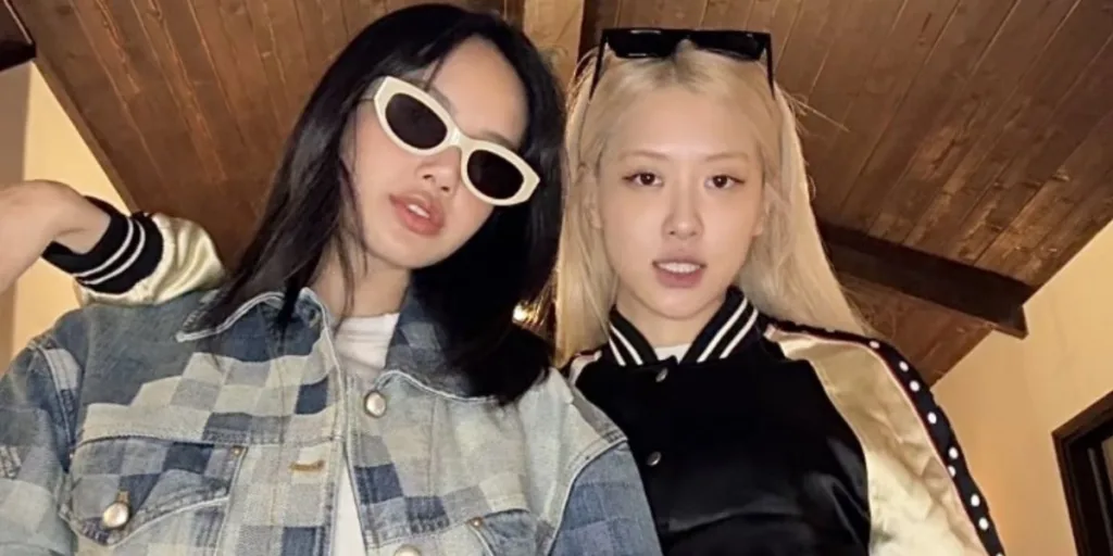 ROSÉ AND LISA reunited for rockstar dance challenge in the US