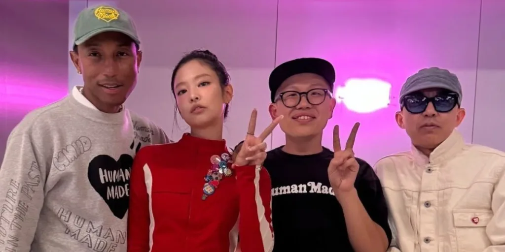 BLACKPINK Jennie with Pharrell Williams at private dinner in seoul