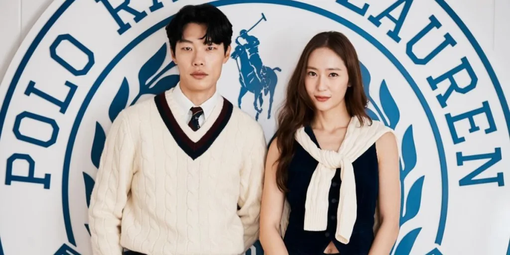 Ryu Jun Yeol and Krystal Jung at the 2024 US Open.