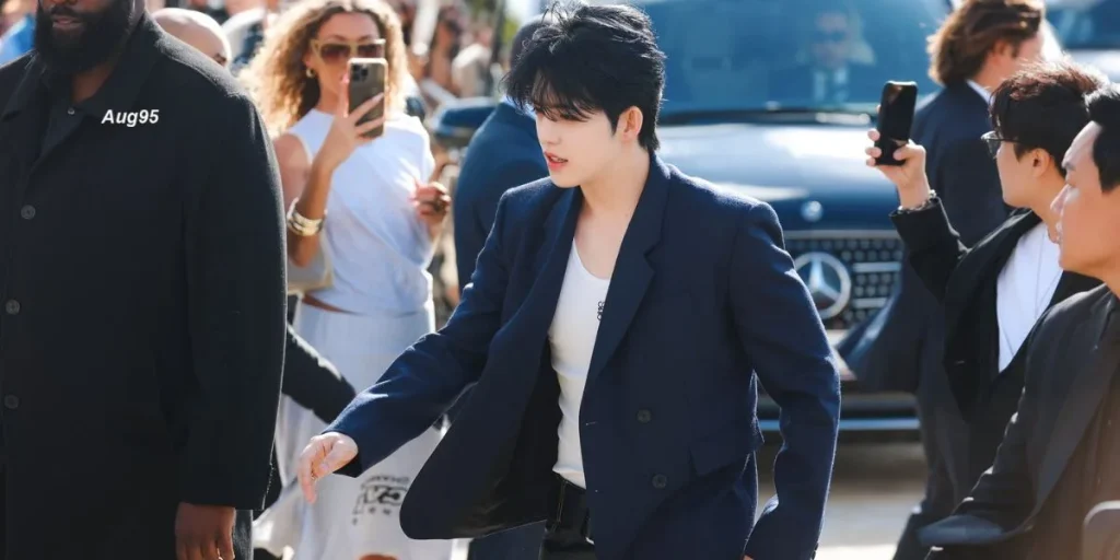 S.Coups at Loewe SS25 Show in Paris