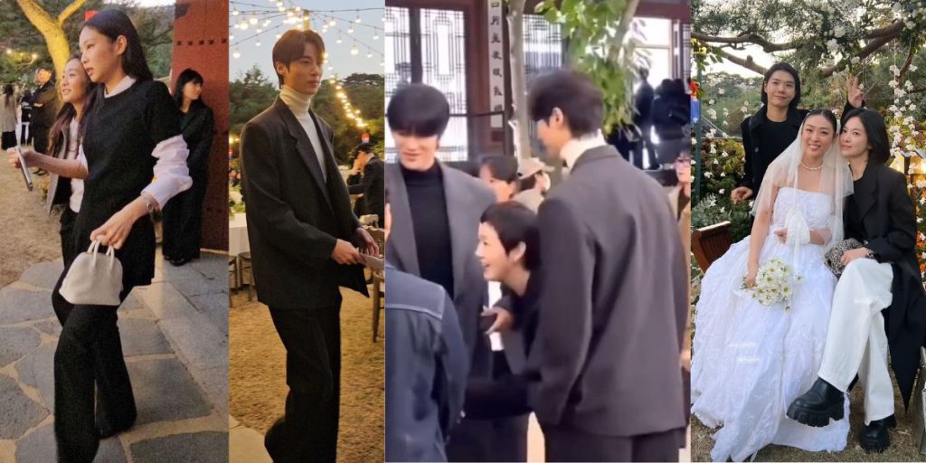 Jennie, Byeon Woo Seok, Ahn Bo Hyun, Kim Go Eun, Song Hye Kyo at Park Jong Ha and An Sung Hee Wedding