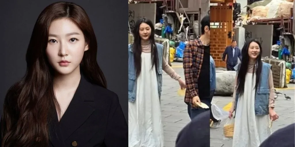 Kim Sae Ron Spotted on filming set