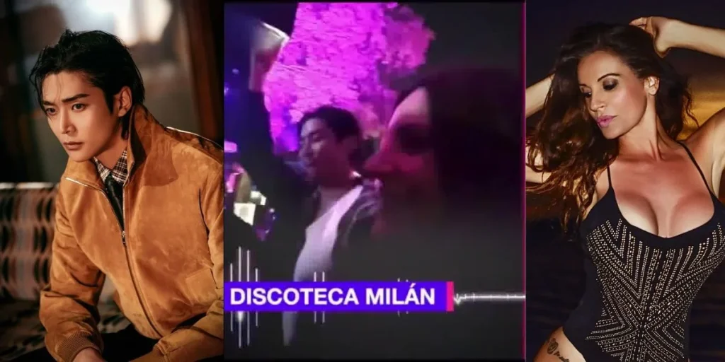 Rowoon and Sonia Monroy in Milan nightclub