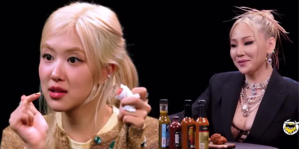 BLACKPINK Rosé and 2NE1 CL ON Hot Ones