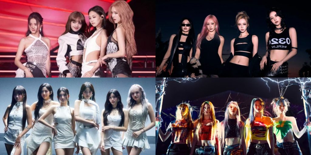 BLACKPINK, aespa, IVE, LE SSERAFIM