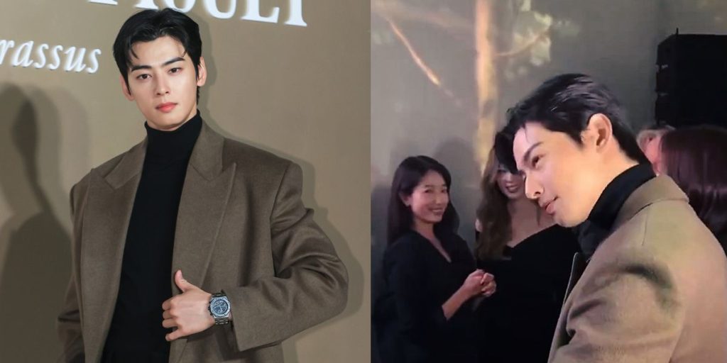 Cha Eunwoo and Park Shin Hye at Audemars Piguet event