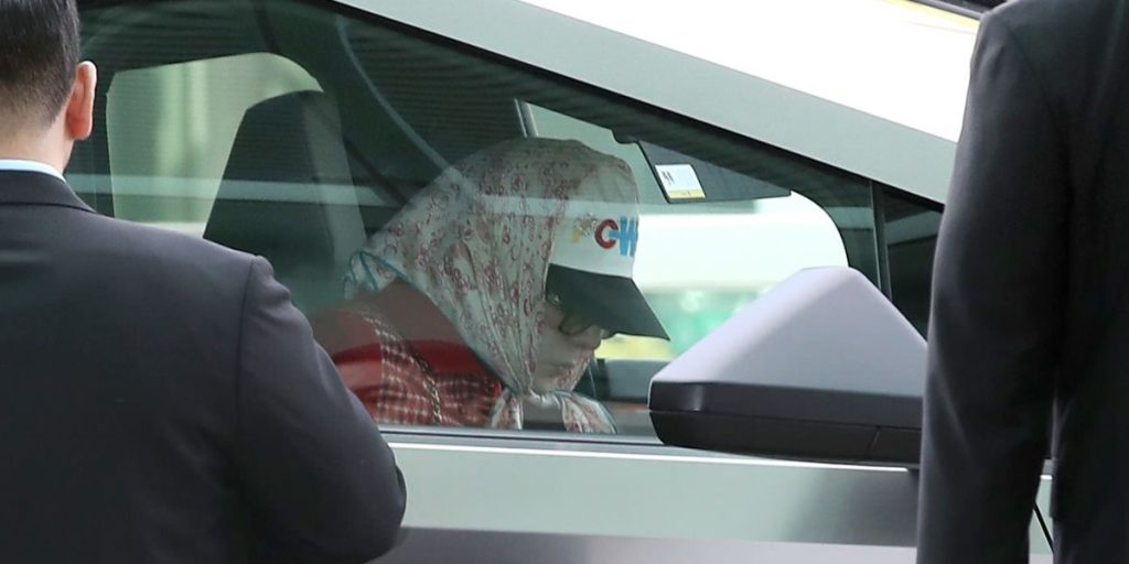 G-Dragon arrives in Tesla Cybertruck at ICN International Airport