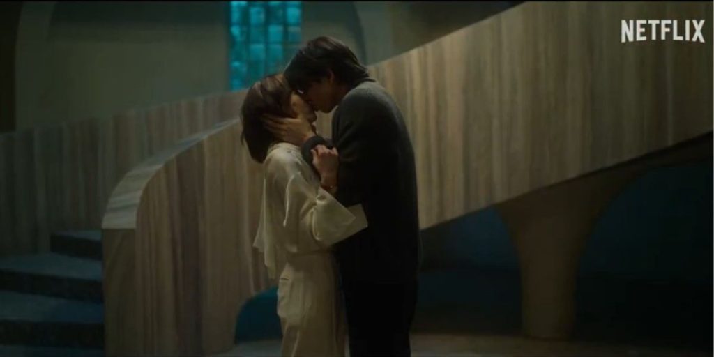 Gong Yoo and Seo Hyun Jin in a still from The Trunk Trailer