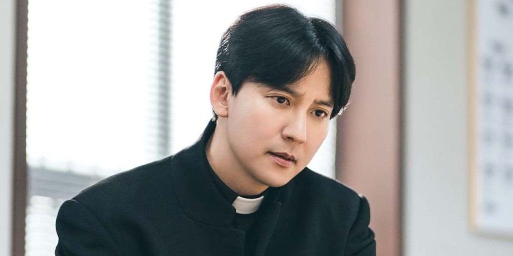 Kim Nam Gil in a still from The Fiery Priest 2