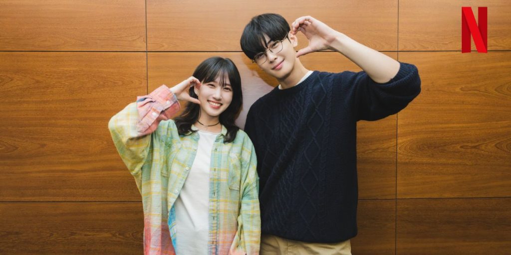 Park Eun Bin and Cha Eunwoo at the script reading of The WONDERfools