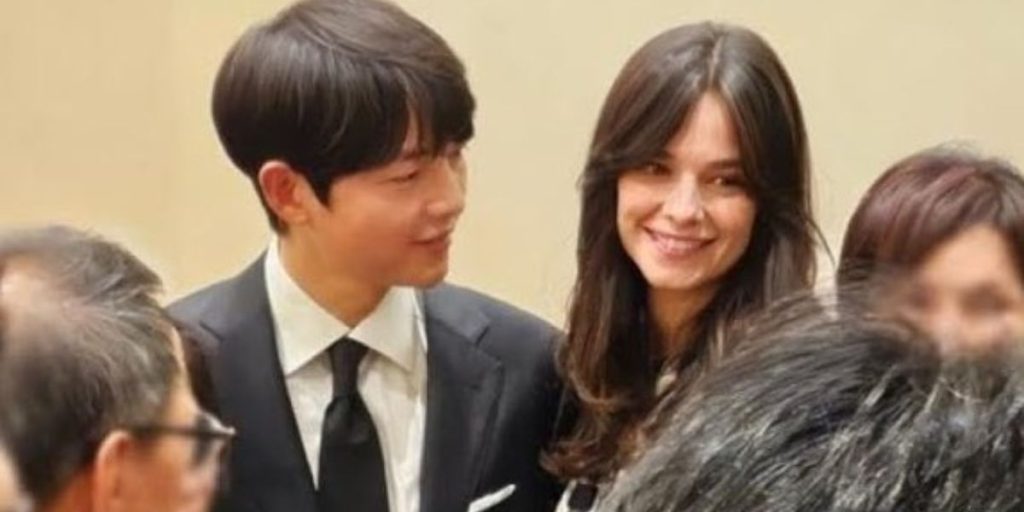 Song Joong Ki and Katy Louise Saunders