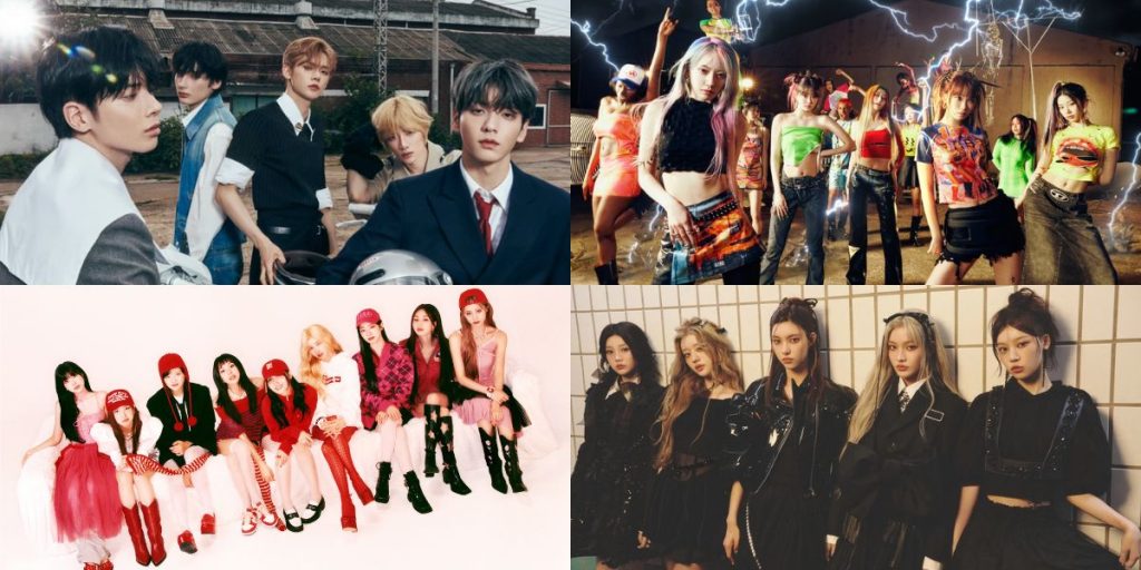 TXT, LE SSERAFIM, TWICE, ILLIT