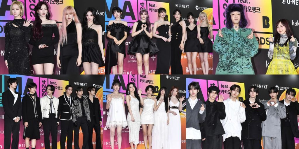 aespa, IVE, YOASOBI, RIIZE, (G)I-DLE, and TWS at Melon Music Awards 2024 Red Carpet