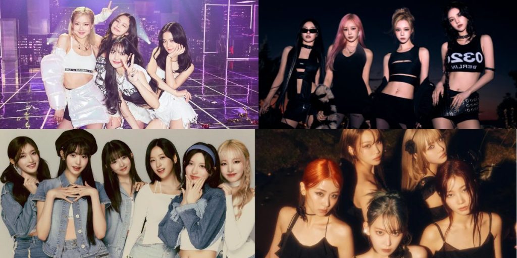 BLACKPINK, aespa, IVE, LE SSERAFIM